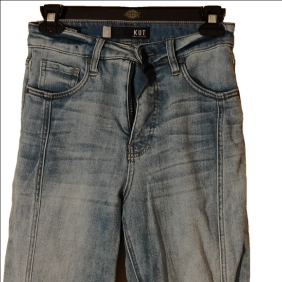 Kut from the kloth Kelsey high rise flare size 0 jeans. Great fit and style. - Picture 2 of 12